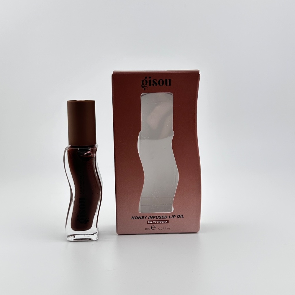 🆕 GISOU - Honey Infused Hydrating Lip Oil in Milky Mocha (Full Size) - Picture 2 of 4